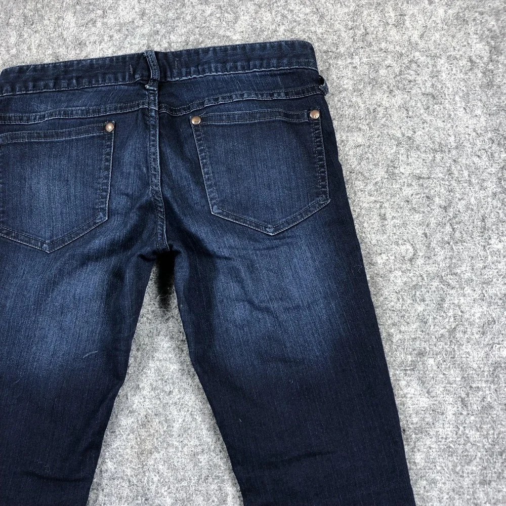 Free People Jeans Womens 27 Blue Low Rise Skinny Dark Wash Stretch Denim